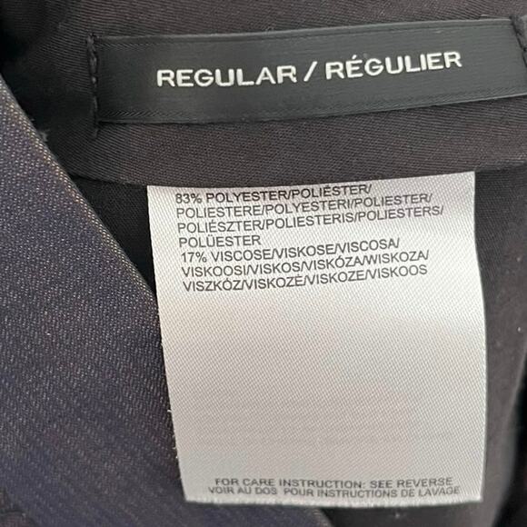 Mexx | Navy Blue Dress Tuxedo Pants Iridescent Gold Overlay 36R Fits Like 30” - Picture 7 of 8